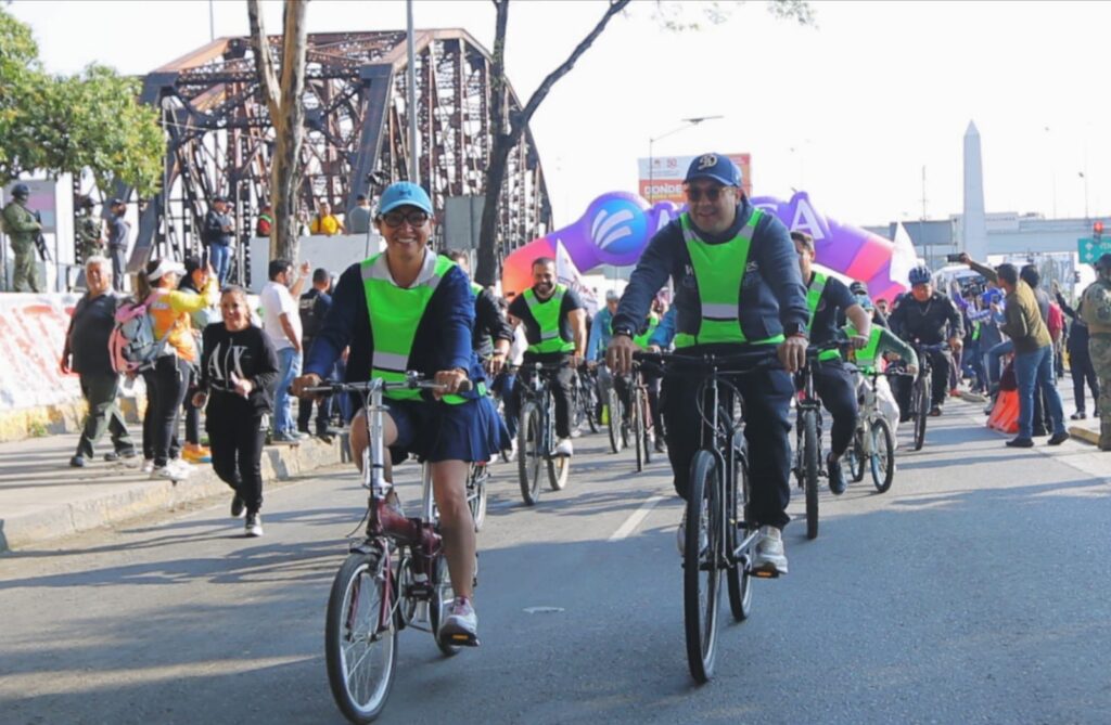 Aspecto de Rodada por la PAz en Ecatepec