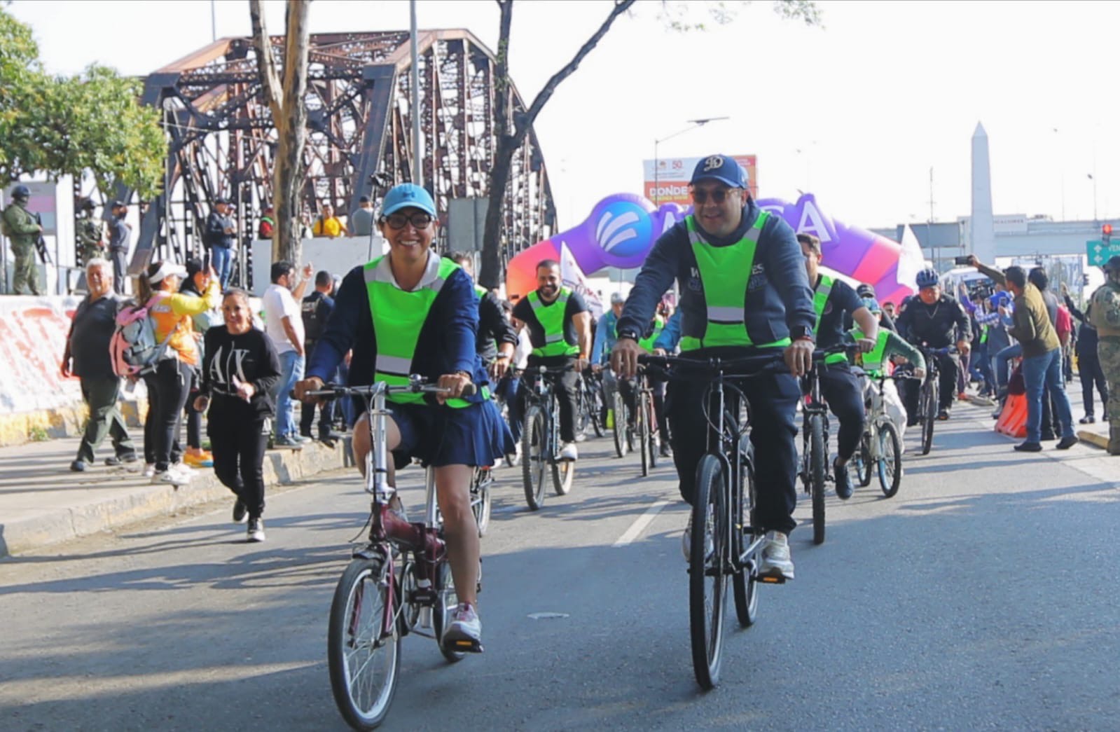 Aspecto de Rodada por la PAz en Ecatepec