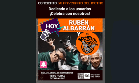 Rubén Albarrán en el metro Insurgentes