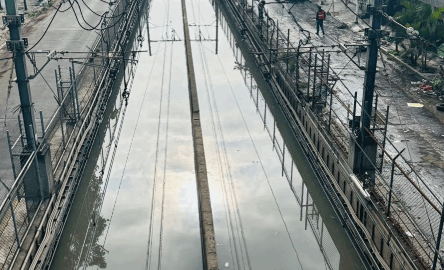 Sigue inundada la línea A del Metro