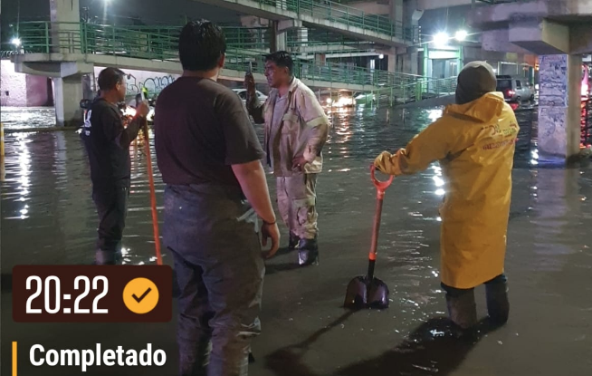 Aplicaron Operativo Tormenta en Ecatepec por inundaciones