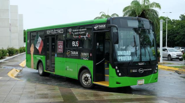Lllega Taruk el autobus eléctrico Hecho en México, al sistema de transporte público de Chetumal