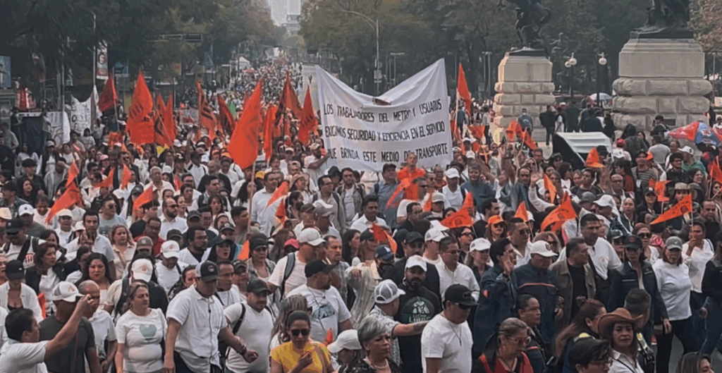 Trabajadores deñ metro