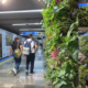 Muro verde en el Metro