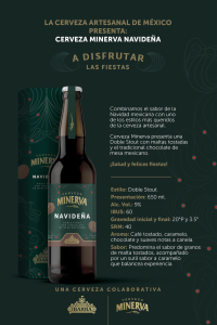 Ficha técnica Cerveza Navideña Minerva 15 noviembre 2019
