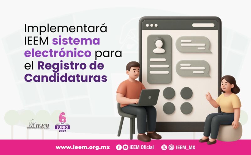 Implementará IEEM sistema electrónico para el registro de candidaturas 