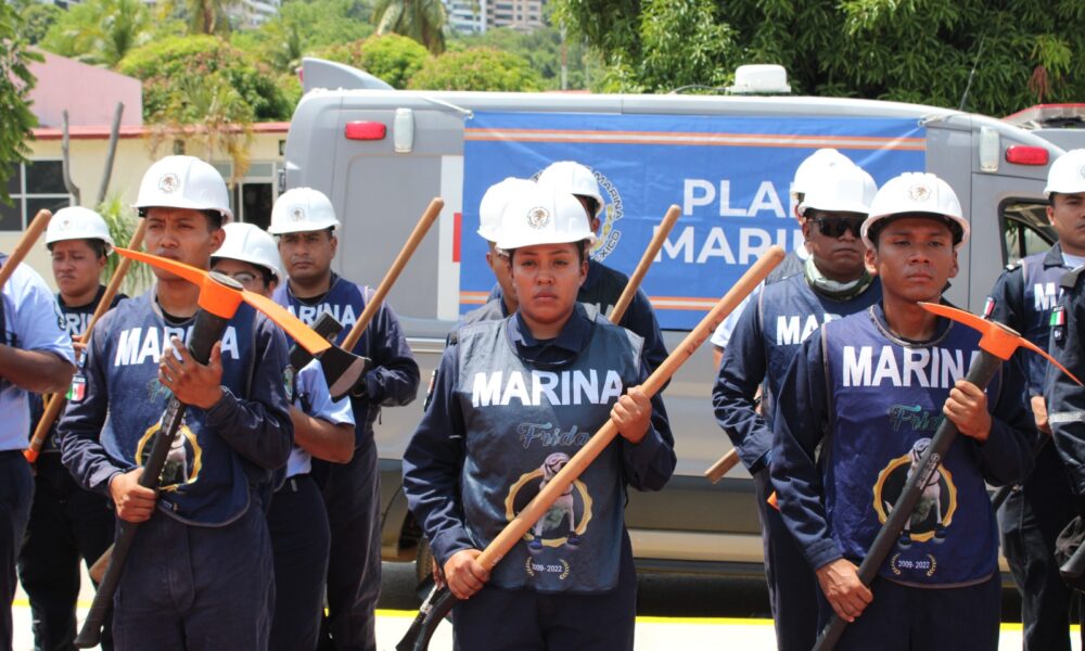 Marina despliega personal y equipo para brindar apoyo en las zonas con mayor riesgo de afectación ante la trayectoria del huracán “Polo”