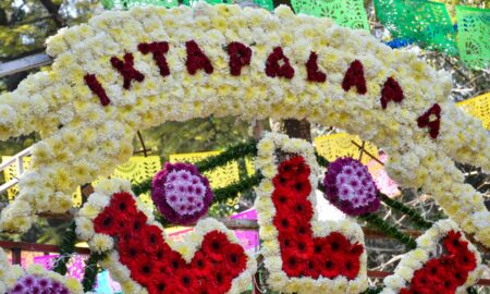 Portadas de flores en Iztapalapa Patrimonio Cultural Inmaterial de la CDMX