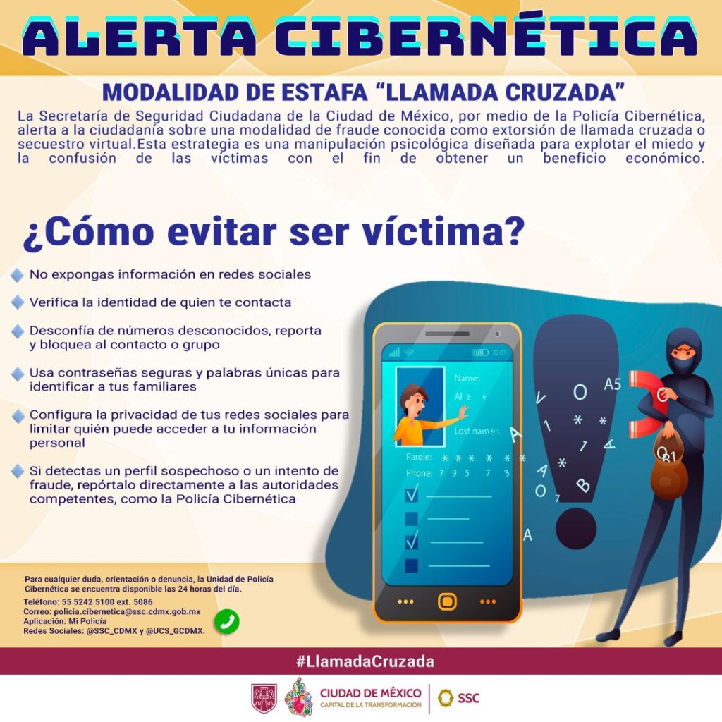 No caigas en llamadas de extorsión, sige estos consejos de la Policía Cibernética de la CDMX