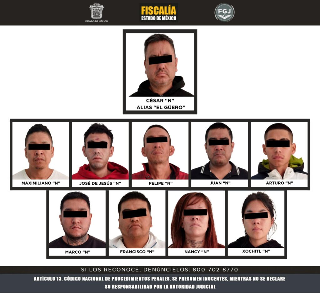 Detienen a 10 por el caso de la niña ultimada atiros dentro de su casa en Chalco