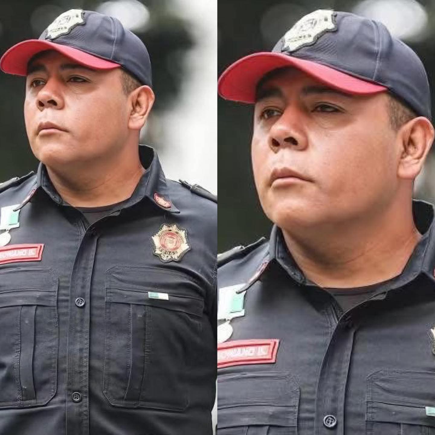 Este es el policía que apoyó a la abuelita que con su cuerpo salvó a nieta de la explosión