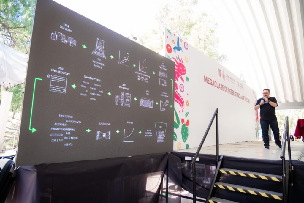 La CDMX lidera la revolución tecnológica con enfoque humano afirma Brugada en megaclase de AI