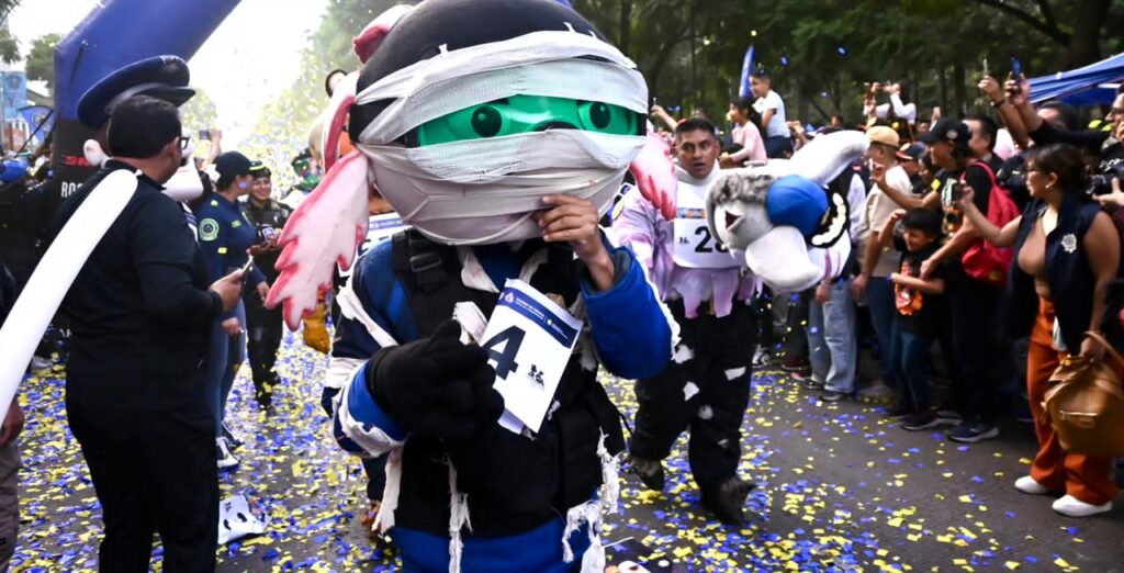 La SSC imprime el terror en su Primer Carrera de Botargas del Terror en la CDMX