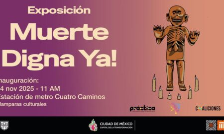 Exposición sobre el derecho a la muerte digna en la estación Cuatro Caminos de la línea 2 del Metro