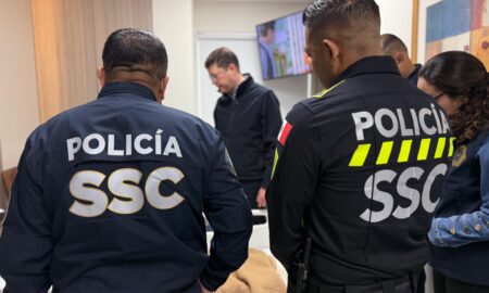 Titular de la SSC visitó a policías heridos en la marcha de la G-Z