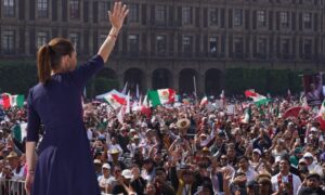 El Zócalo escenario de evento por los 7 años de gobierno morenista