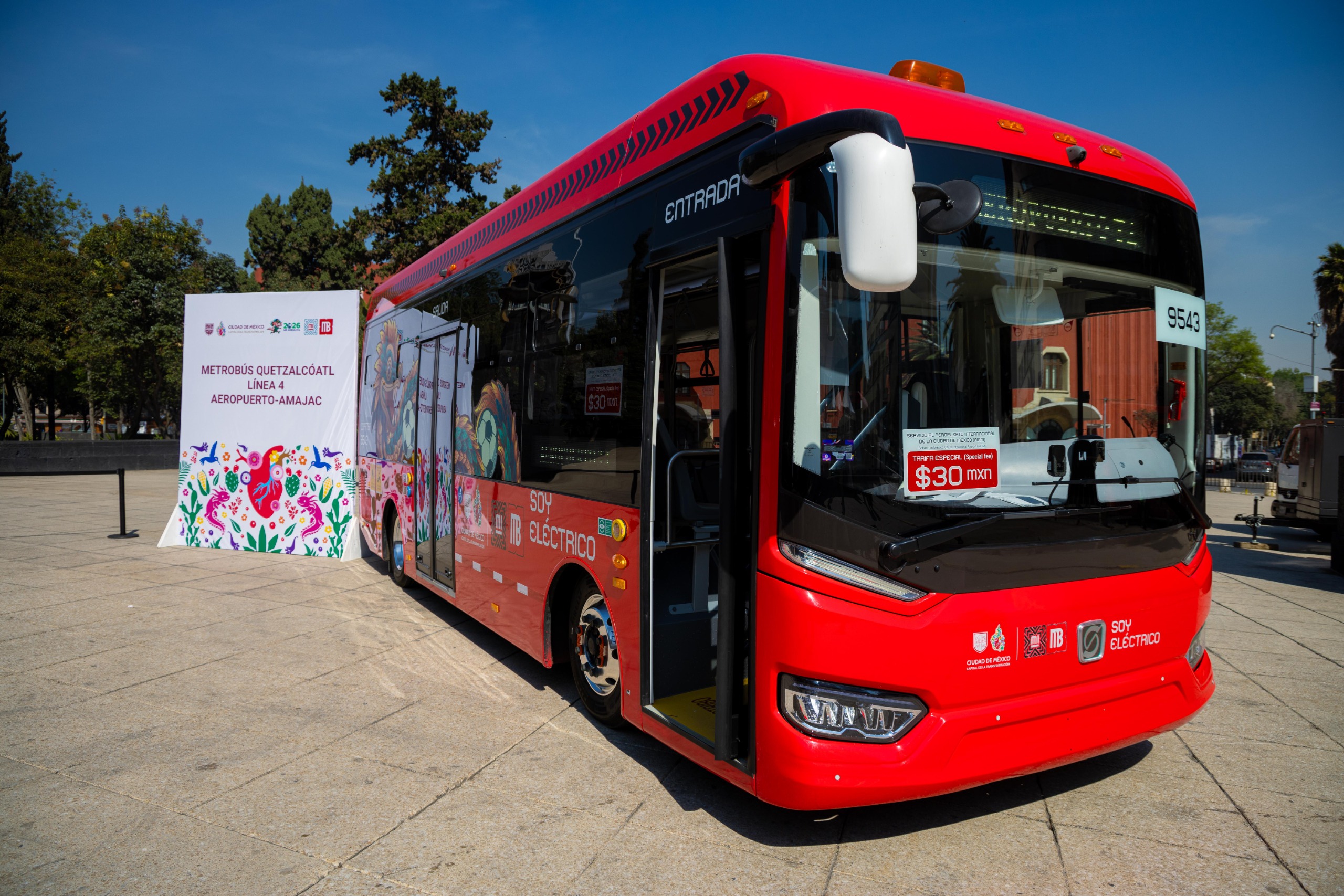 Gobierno local fortalece electromovilidad con linea 4 Metrobus de Amajac a AICM
