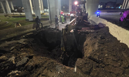 Atiende SEGIAGUA el socavón del Puente de la Concordia